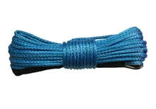 10mm x 20m niebieski UHMWPE kabel syntetyczna lina wyciągarki tanie i dobre opinie YZHYRN Holowania liny xc-010-20 UHMWPE fibre 0 9kg blue 4x4 4WD ATV UTV SUV offroad etc