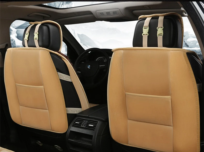 winter warm plush flocking seat cover 24