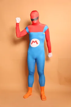 

(PHC074) Worker Costume Cosplay Lycra Spandex Fetish Zentai Suit Halloween Fancy Dress Tights