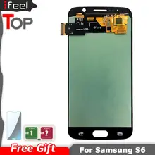 Для SAMSUNG Galaxy S6 G920 G920F ЖК-дисплей+ сенсорный экран дигитайзер Super Amoled lcd S