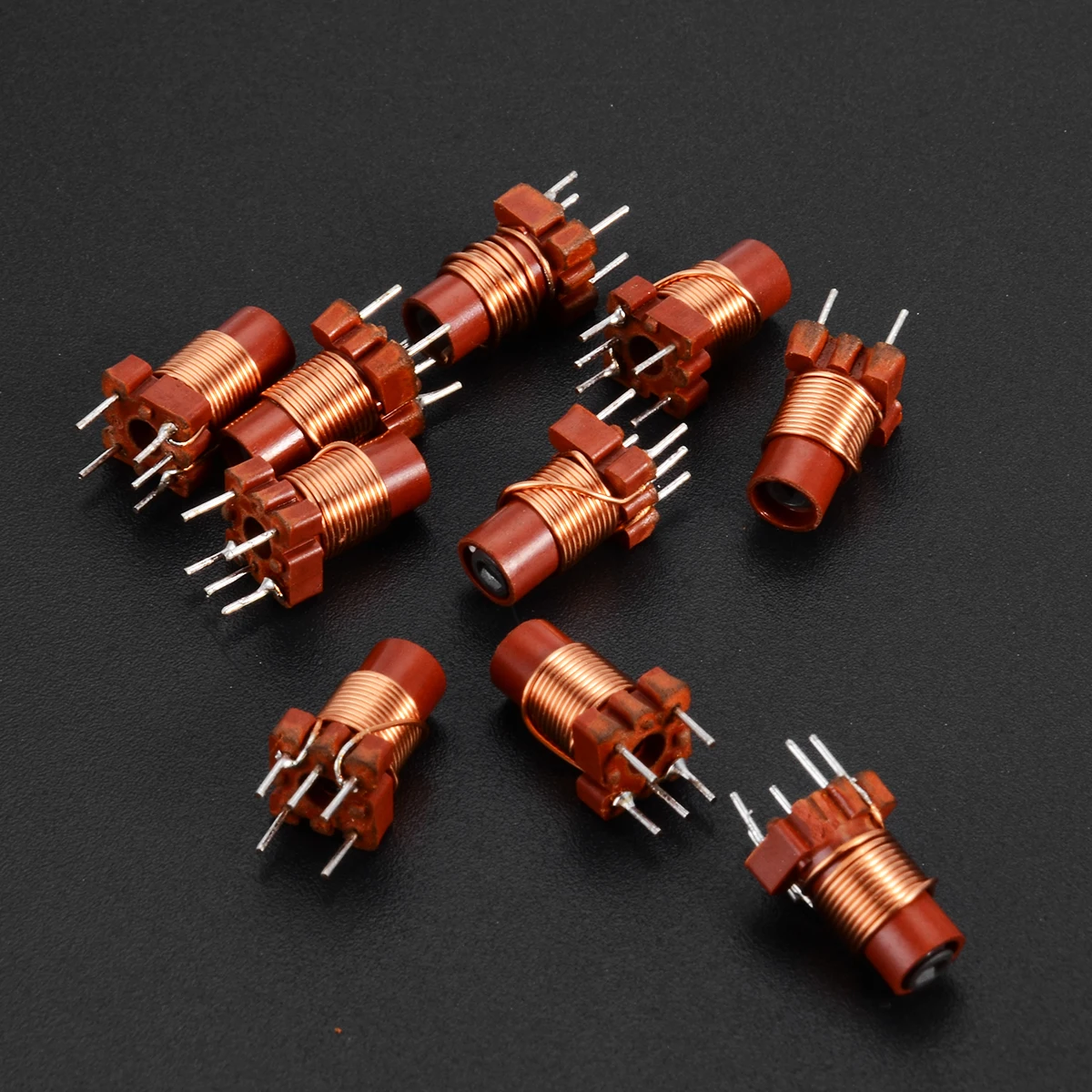 10pcs Durable Adjustable Inductor 12T 0.6uh-1.7uh Adjustable High-Frequency Ferrite Core Inductor Coil Inductor 25MHz ~ 100MHz