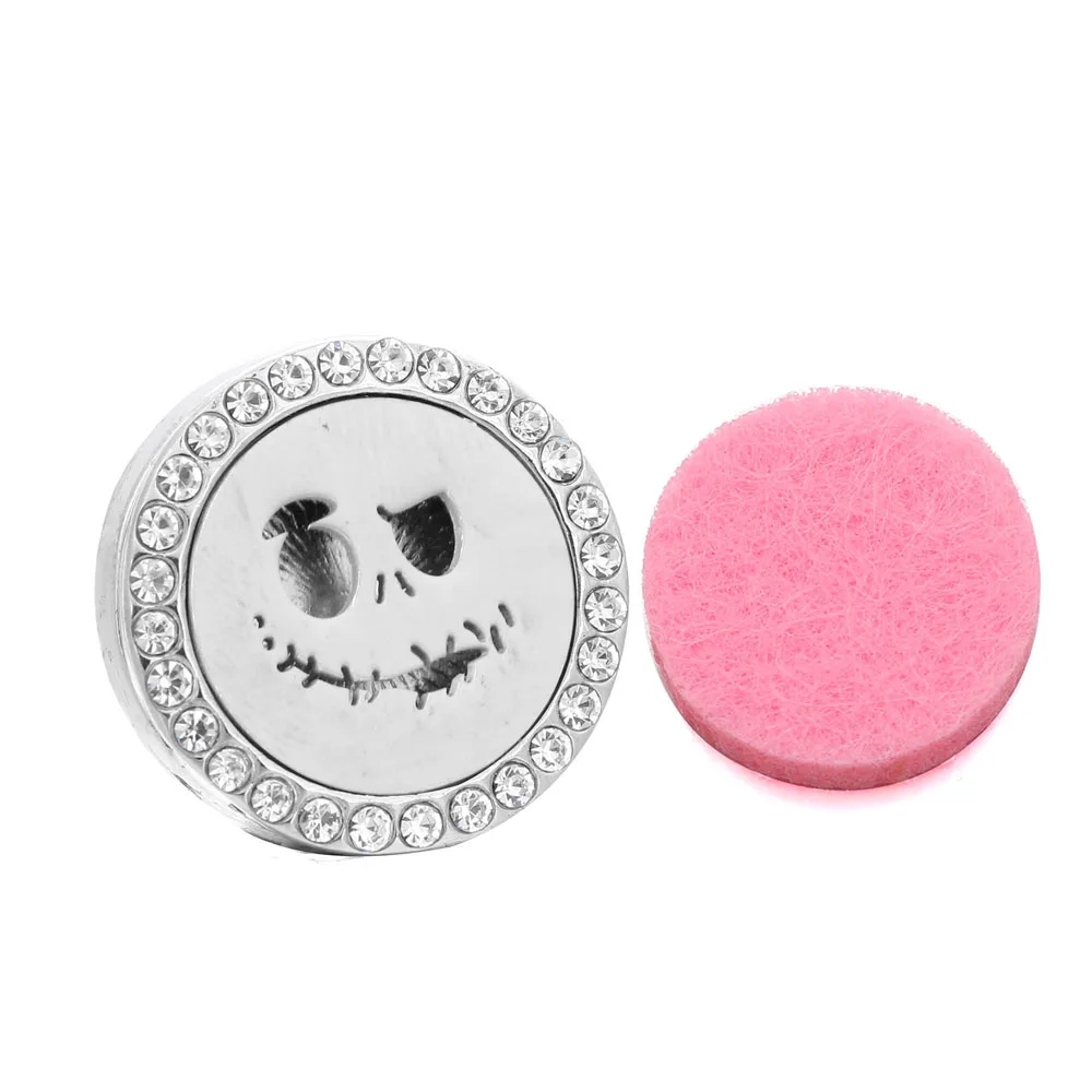 Ароматерапия 18 мм кнопки медальон для парфюмерии нержавеющая сталь эфирные масла диффузор браслет с защелкой ювелирные изделия - Окраска металла: C-Pink