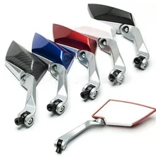 Красный алмаз пара CNC алюминиевый сплав Мотоцикл зеркала больше заднего вида боковое зеркало