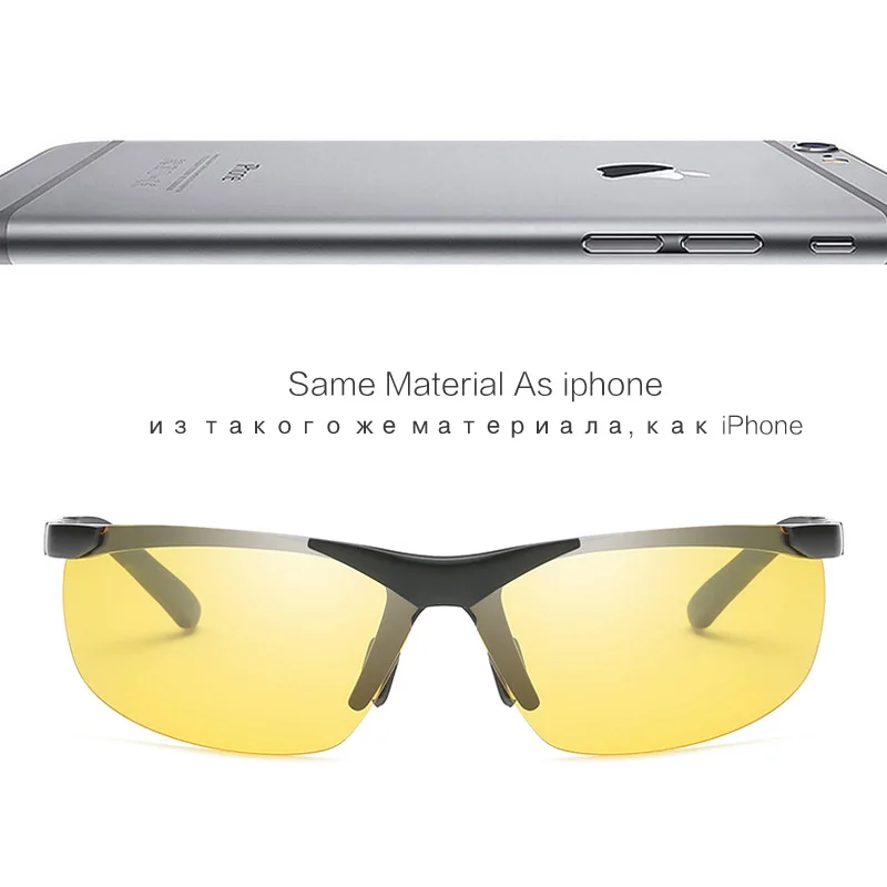 AOWEAR HD очки ночного видения мужские высококачественные алюминиевые спортивные