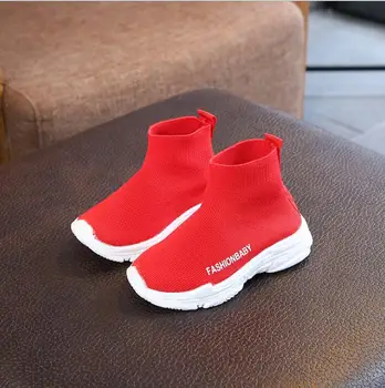 

Children Casual Shoes Girls Sneaker For Running Boys Casual Shoes Outdoor Anti-Slippery Fly Knit Kids Socks Shoe Sneaker 1-6Y