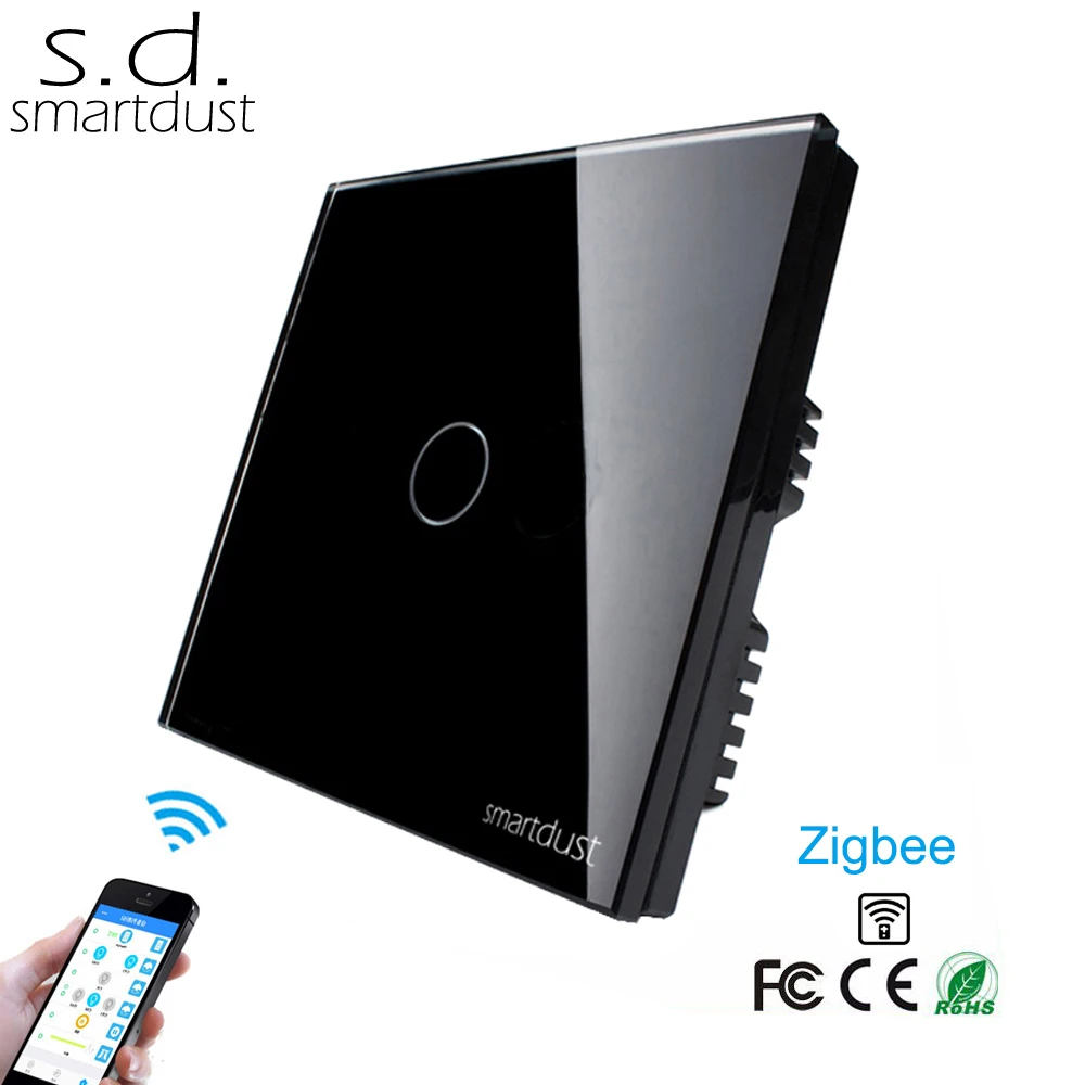 Smartdust Великобритании 1 Gang Way Zigbee Дистанционное светодио дный светодиодный
