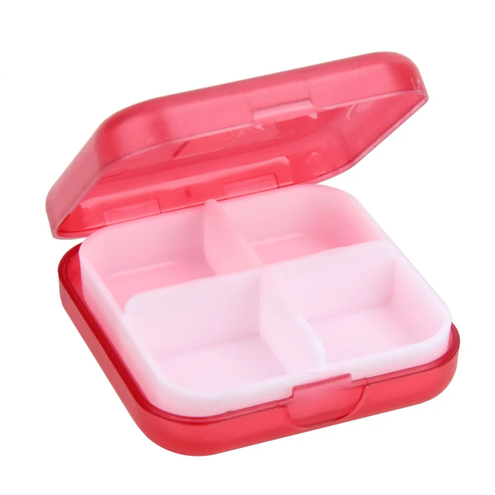 Купить 4 Slot витамин таблетки коробка контейнер открытый путешествия ...