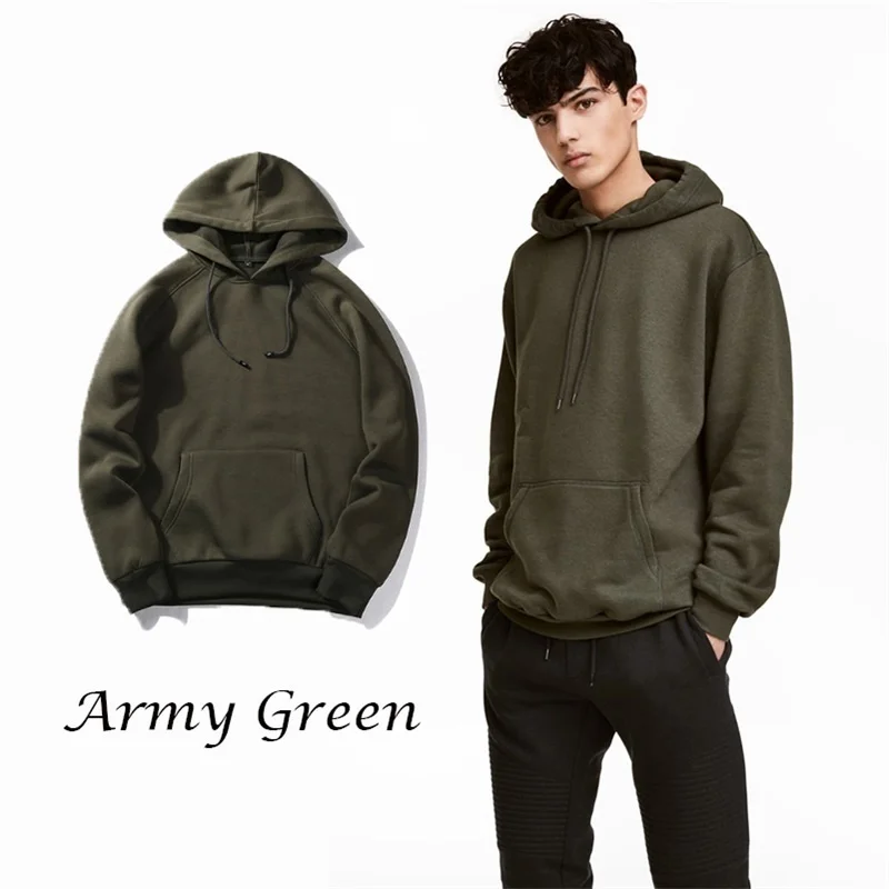 

2018 Mens Solid Hoodies New Fashion Hooded Sweatshirts Women Thicken Pullover BTS Hoodie Male Tracksuit Casual Fleece Sweatshirt