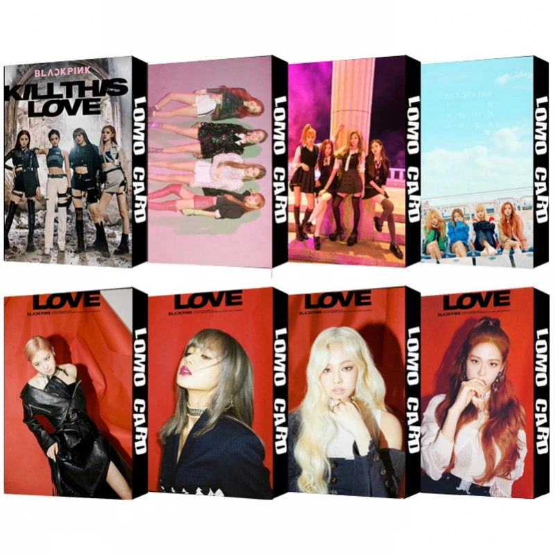 30 шт./компл. Корейский KPOP BLACKPINK девушки Kill This Love Rose одиночный альбом фото карты ПВХ самодельные LOMO карты фотокарты