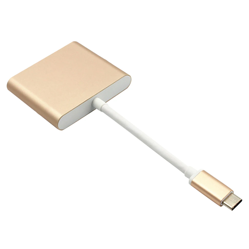 USB3.0 3 в 1 type-c к Femle type-c USB HD порт портативный Adatper ноутбук к ТВ мини конвертер