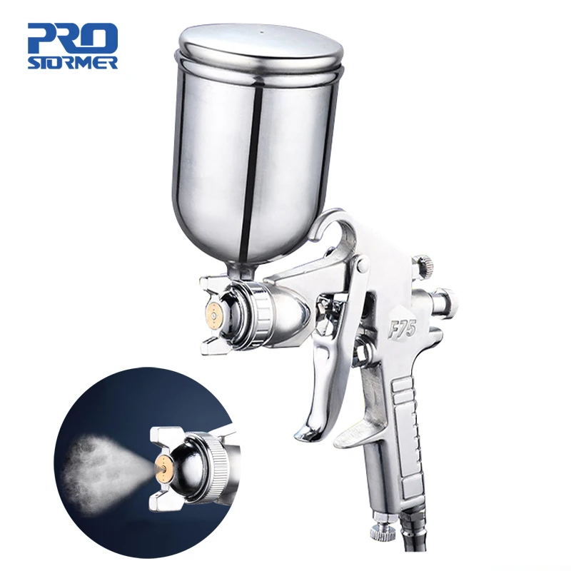 

PROSTORMER Professional Spray Gun Pneumatic 400ML Airbrush Sprayer Alloy Painting Atomizer Tool With Hopper For Painting Cars