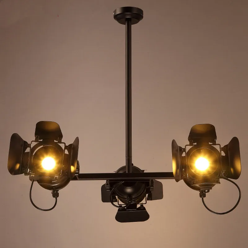 

Industrial Fashion Rotatable Loft Parlor Led Pendant Lights Nordic Vintage Photo Studio Clothes Shop Professional Hanging Lamp