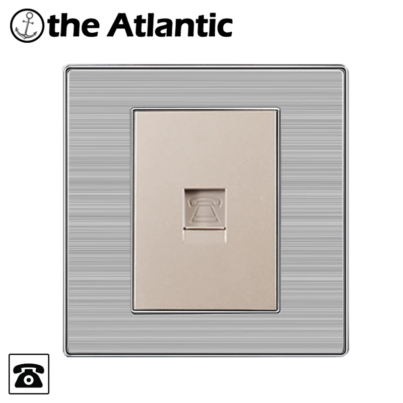 Atlantic один телефон Роскошные стенные розетки Мощность Fone Outlet enchufe
