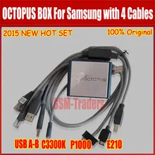 Последняя версия Octopus box для samsung флэш-памяти чтения/записи GDFS IMEI ремонт EFS замок сети S5(с 4 кабель