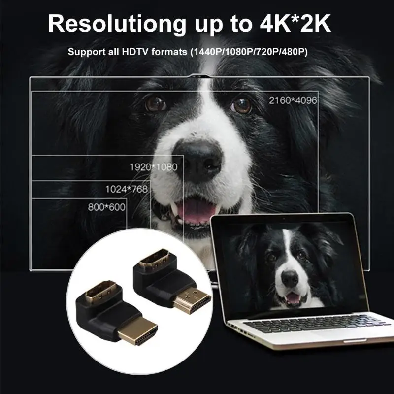 2 пары 90 градусов+ 270 градусов HDMI мужчин и женщин адаптер для 1080P HDTV