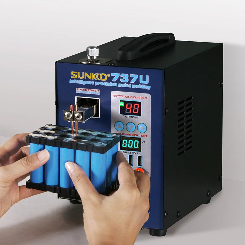 220 V/110 V SUNKKO 737U точечная сварочная машина Литиевая батарея для 18650 Сварка