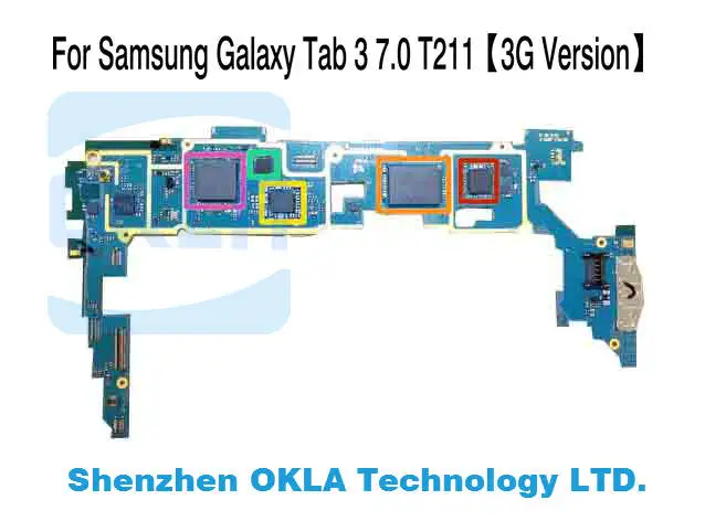 1 шт. для samsung Galaxy Tab 3 7,0 T210 T211 T215 1 ГБ ОЗУ 8 Гб ПЗУ Материнская плата замена f rom телефон