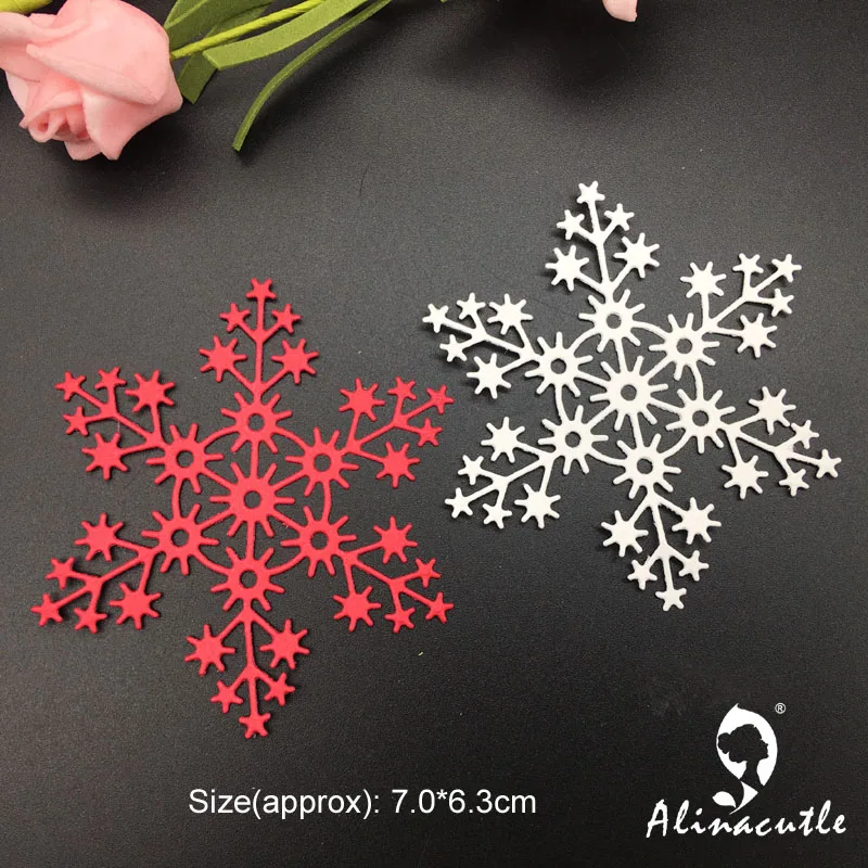 

Die Cut Metal Cutting Winter Snowfalkes Alinacraft Scrapbook Album Papercraft Handmade Card Stencil Art Cutter Punch Die