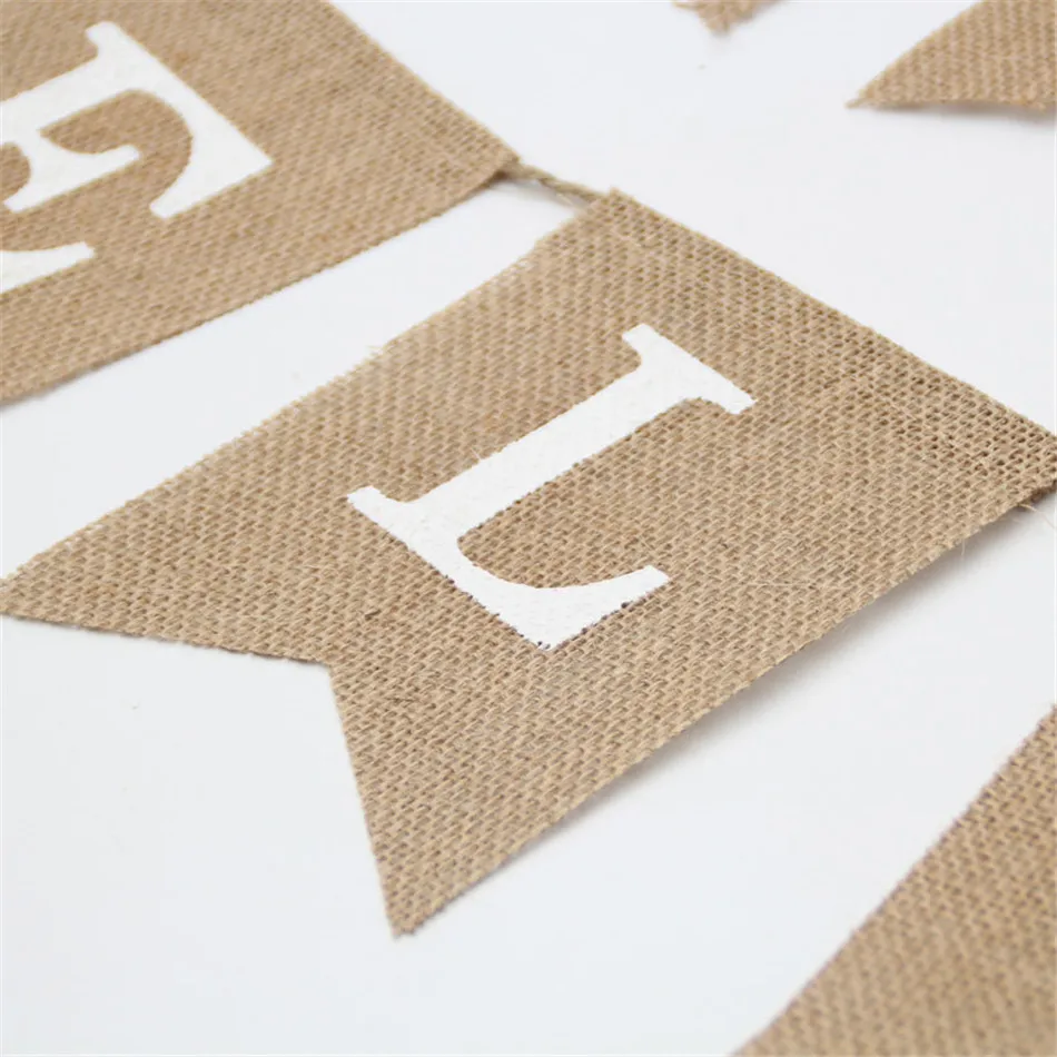 Hot Sale! Welcome Baby Banner Gift Burlap Banner Baby Shower Banner Bunting Garland for Baby Shower Party Decorations