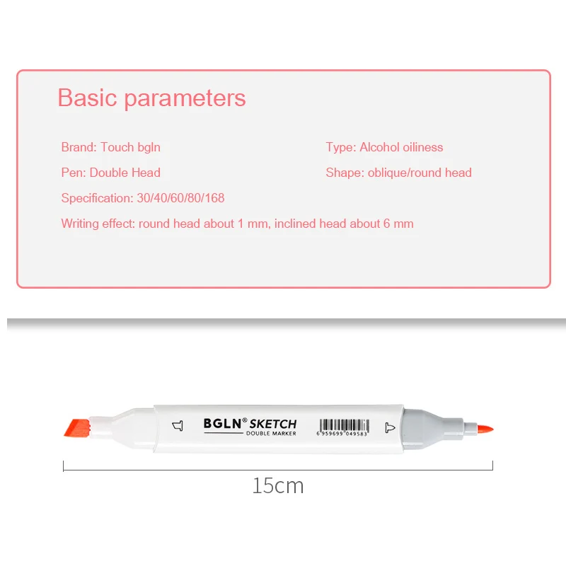 Маркер набор кистей сенсорный натуральная студента с двойной головкой 80/40/60 цвет студент спиртовые маркеры цветные карандаши комиксов товары для рукоделия