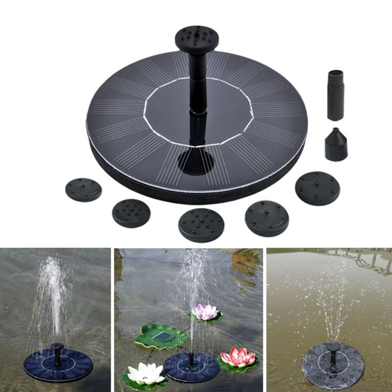 Floating Solar Panel Water Fountain For Garden Solar pump Pond Submersible Watering Pool