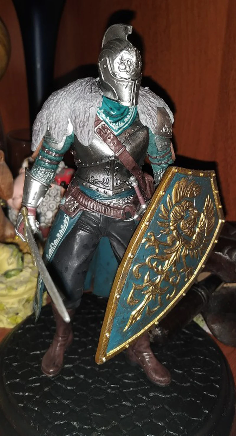 20cm Game Dark Souls DXF Sculpt Collection Vol.3 Black Knight Banpresto Faraam Knight Artorias The Abysswalker Action Figure (16)