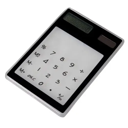 YOC-5 * مكتب اللمس حاسبة الشمسية شفافة سوداء 8 أرقام YOC-5 * مكتب اللمس حاسبة الشمسية شفافة سوداء 8 أرقام
