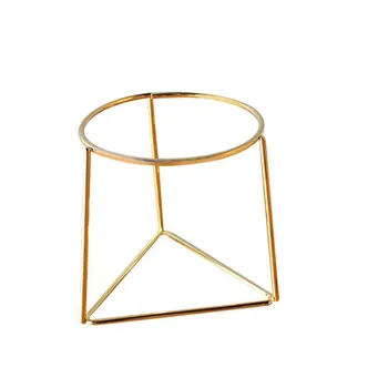 

Flower Pot Geometric Metal Rack Plant Care Display Holder Stand Garden Decor JS23