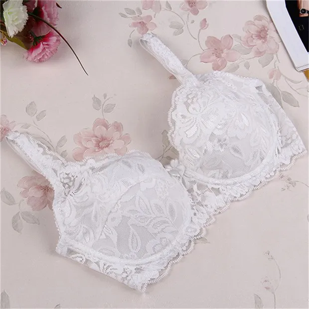 32-40B Brassiere Women Bra Sexy Underwire Padded Up Embroidery Lace Bra Push  Up Bras S3 - AliExpress