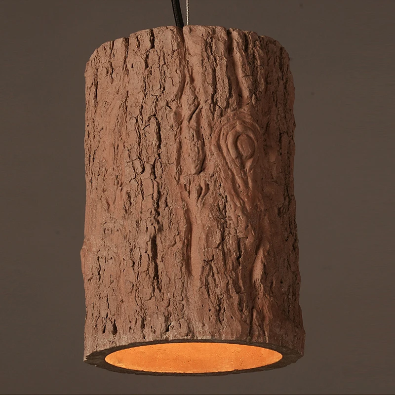 Ретро промышленный Лофт пень стиль цемент подвесные светильники современный led E27 шнур подвесной светильник для ресторана спальни кухни бара