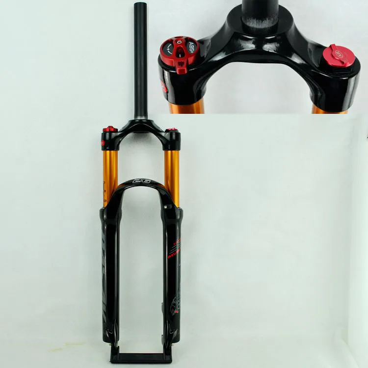 Велосипедная воздушная вилка 2" 27,5" 29 дюймов ER 1-1/" " MTB горный велосипед подвесная вилка воздушная устойчивость демпфирующая масляная линия блокировки для более - Цвет: 29HL gloss black