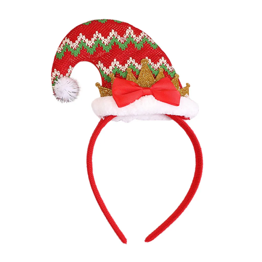 Рождественский повязка для волос, Рождественский Забавный спиральный весенний головной убор с перьями, вечерние реквизит для фотосессии, обруч для волос для детей# 50py - Цвет: B