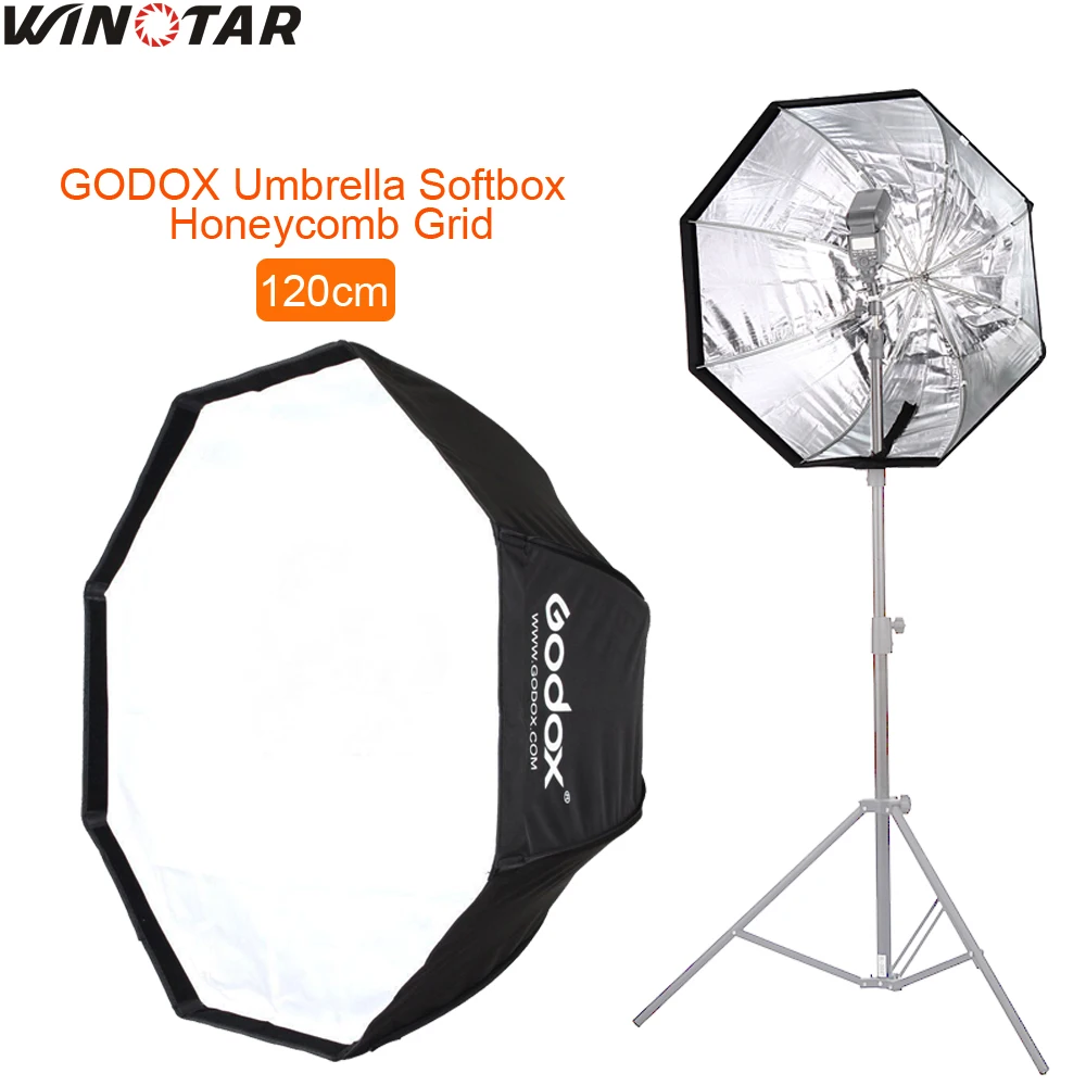 

Godox 120cm 48" Umbrella Octagon Softbox Flash Studio Reflector Softbox For Camera Speedlite