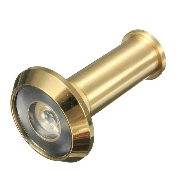 

180 Degrees Door Viewer Wide Viewing Angle Adjustable Peephole Home Security Brass Sight Glass Lens Hardware Tools Anti-Theft