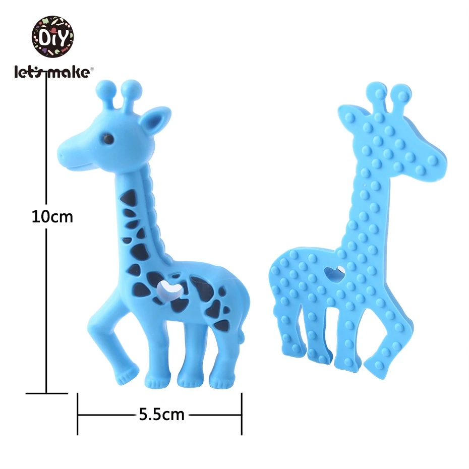 Let's Make Baby Teether 1 шт. силиконовый Прорезыватель в виде жирафа без бисфенола силиконовая подвеска-прорезыватель для кормления