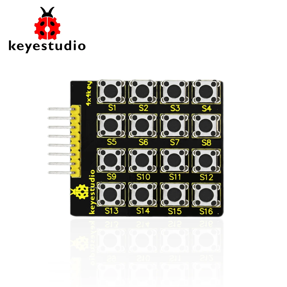 

Keyestudio 8pin 4x4 44 Matrix 16 Keys Button Keypad Keyboard Module for Arduino DIY Kit