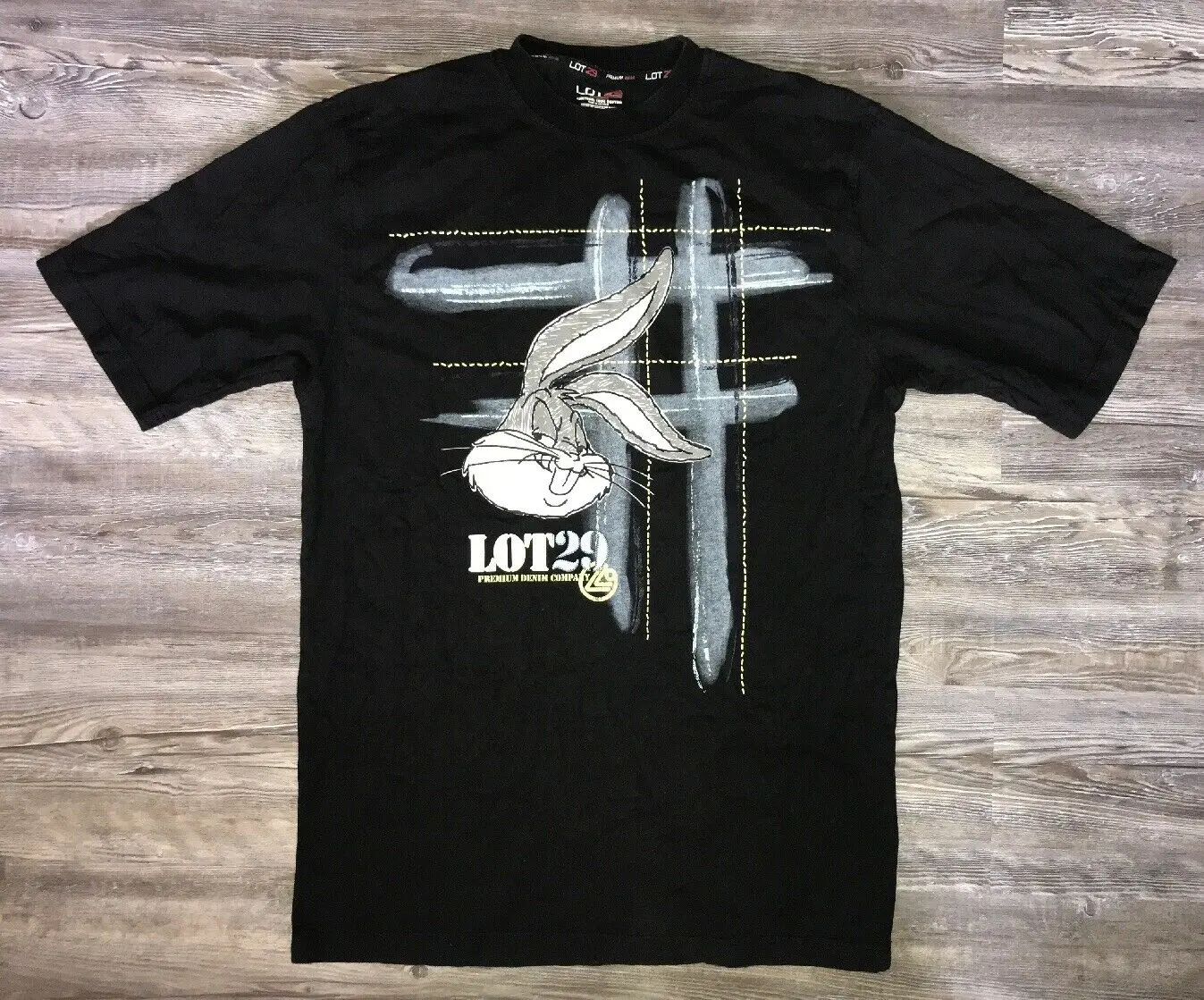 

Men’s Lot 29 Looney Tunes Bugs Bunny T Shirt Size Large Black