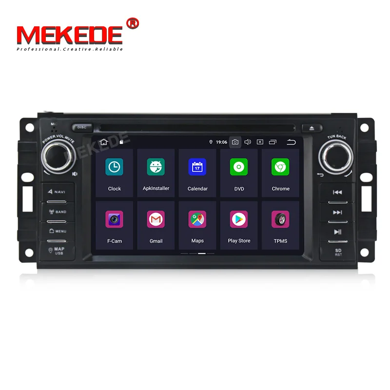 Sale MEKEDE 6.2" Android 9.0 Octa Core Car Radio DVD Player GPS Navigation for JEEP Patriot Liberty Wrangler Compass DODGE Chrysler 1