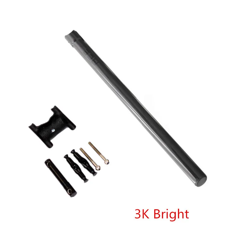 3K BRIGHT Велосипед 3 K Подседельный штырь из углеволокна 31,8*580 мм Подседельный штырь для Brompton велосипед запчасти - Цвет: 3K BRIGHT
