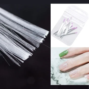 

10 Pcs/pack Nail Form Fiberglass for Nail Extension Fibernails Acrylic Tips Extension for Nails Silk Building Extension Tool