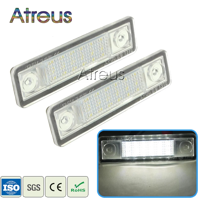 

Atreus 2X Car LED Number License Plate Lights 12V White car styling For Opel Astra G Astra F Corsa B Zafira A Vectra B Omega A
