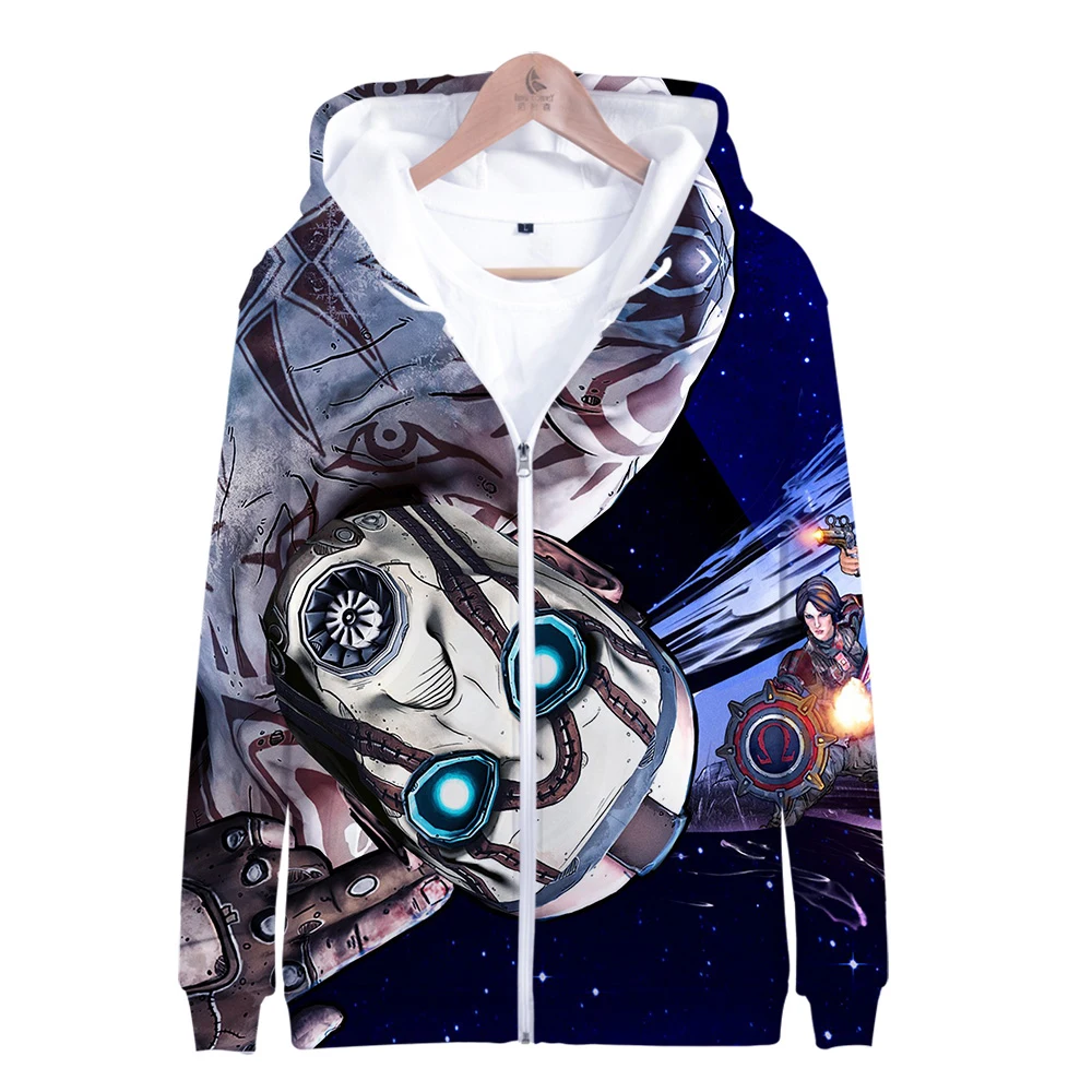 Best Hot Sale Game Borderlands 3 3D cos coat autumn and winter Zipper hooded sweatshirt Leisure 3D Print Novelty Top Luxury Harajuku