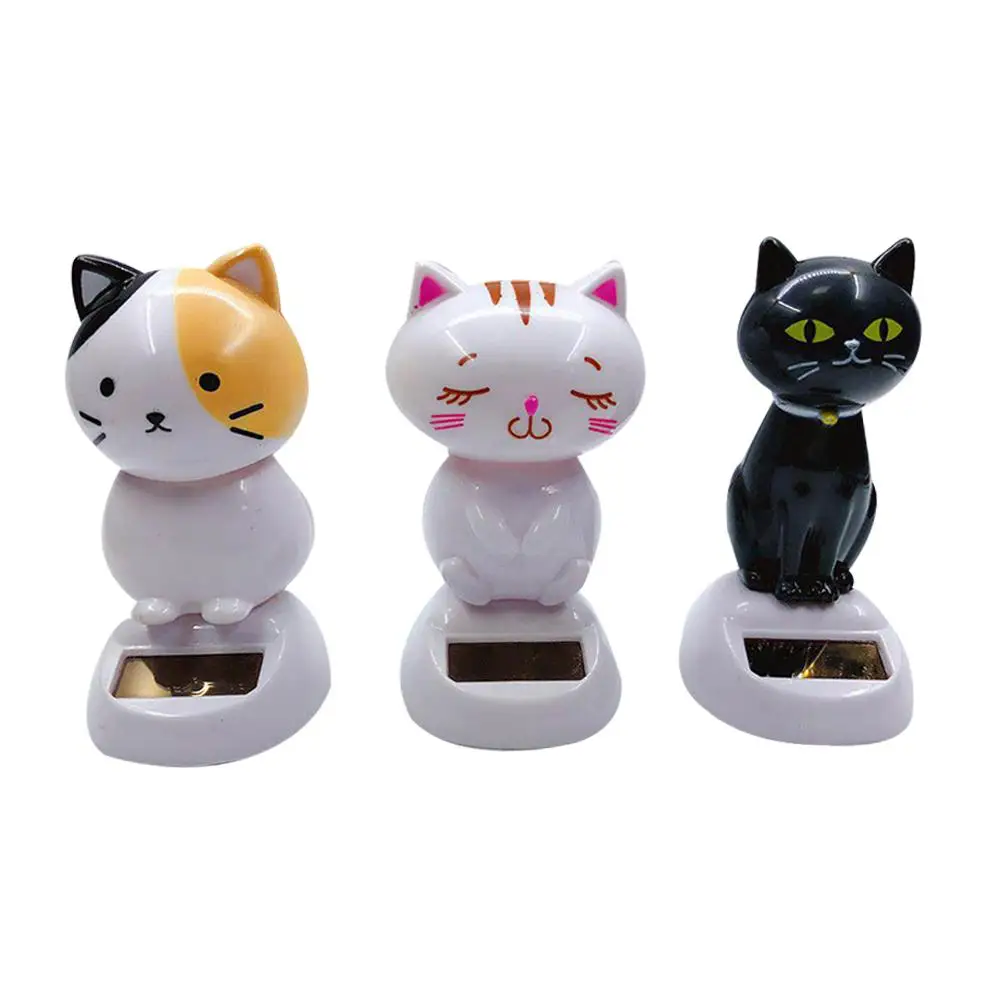 

Car Ornaments Auto Interior Decorations Ornament Accessories Innovative Cat Solar Shaking Head Car Decoration