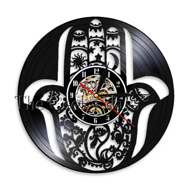 New Om Yoga Studio Wall Clock Gymnastics Vinyl Record Wall Clock Zen Meditation
