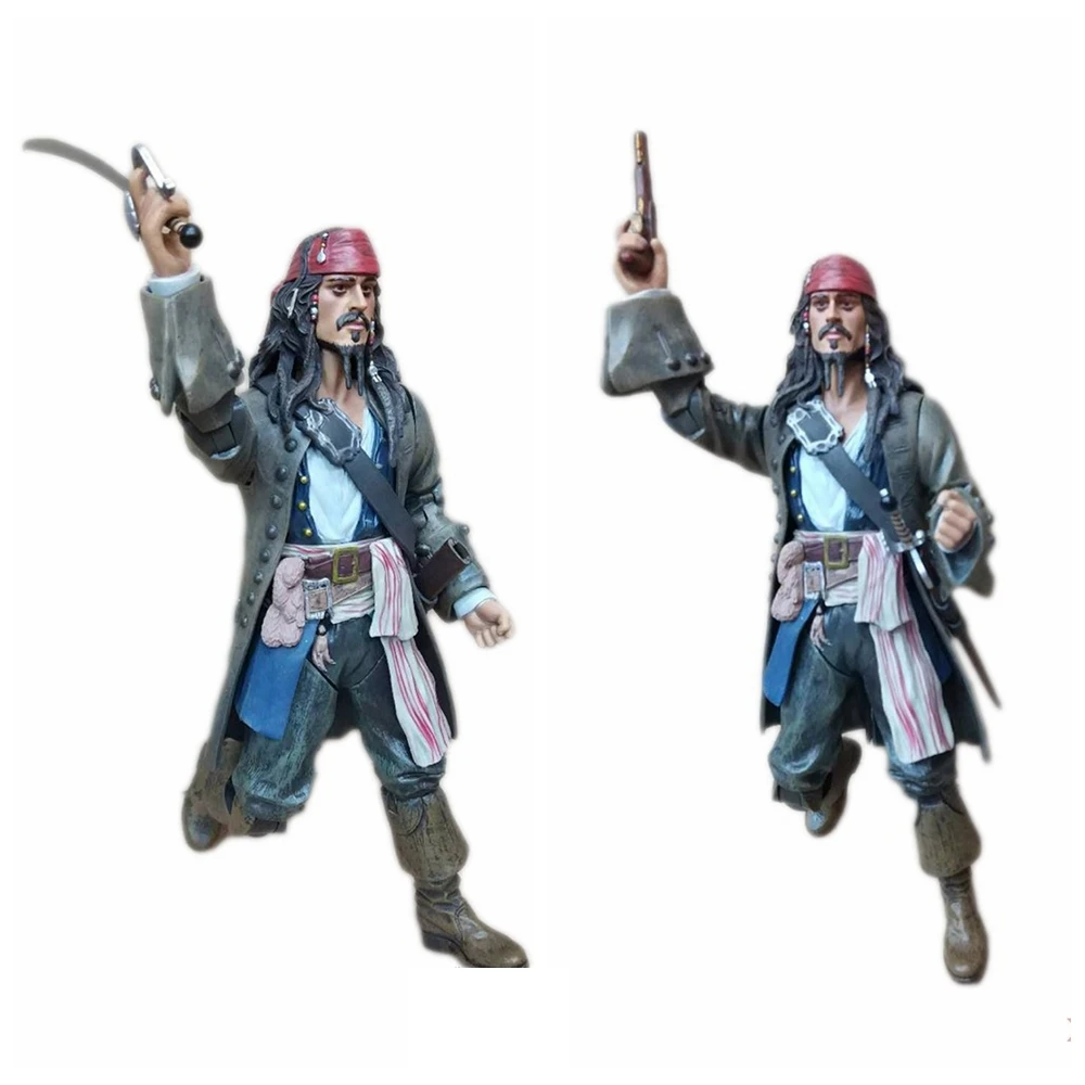 

31 cm Neca Figure Toy Film Pirati dei caraibi Jack Sparrow Statua 1/6 Scala Collection Modello Brinquedos Figurals Regalo