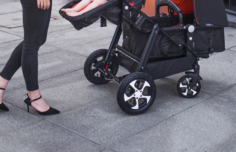Babyfond коляска для малышей-близнецов толкатель может быть легким и легко сидеть в двойной тележке со складной детские автомобили близнецов бренд коляска