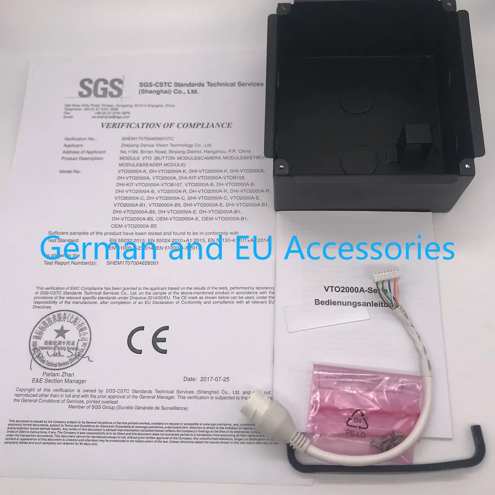 Ahua Multi-idioma VTO2000A Incluye caja de superficie o de caja IP Villa timbre Video intercomunicador IP de la puerta teléfono impermeable nube - 6