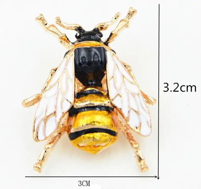 3 вида стилей цветной глазированный пчелиный насекомое металлические броши булавки на лацкан платье одежда пальто значок-булавка на подарок ювелирные изделия для женщин друзей