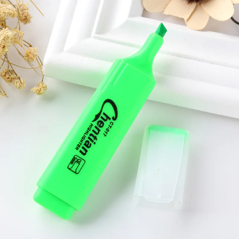 Coloffice Marker Pen Creative Candy Color Large Capacity Highlighter Student Prize Mark Graffiti Pen Children Stationery 1PC - Цвет: Зеленый