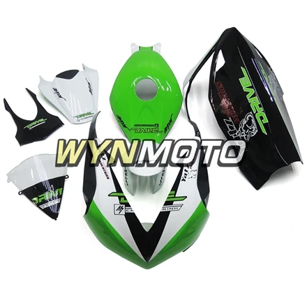 Racing инъекций Белый Зеленый Полный Мотоцикл Обтекатели для Honda CBR1000RR 2012- 12-15 Sportbike кузов